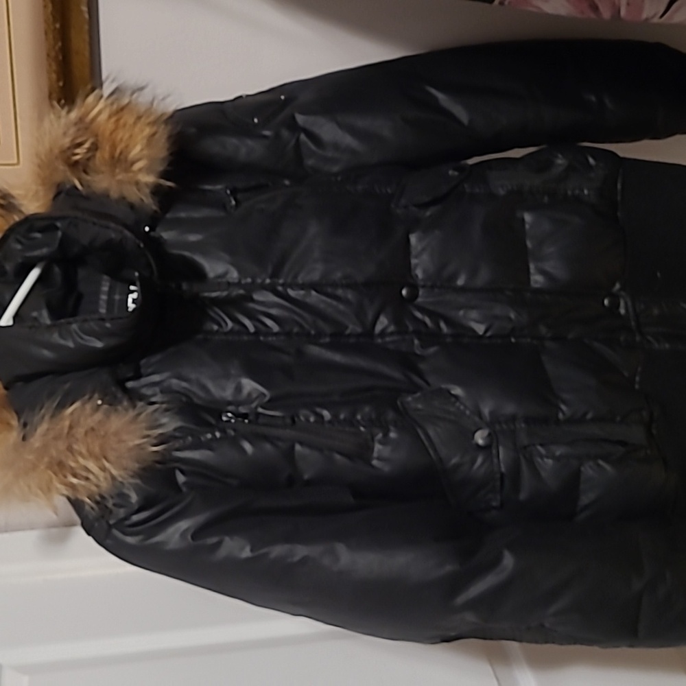Black women's oxygen collection winter parka jacket Size Large - Picture 7 of 12